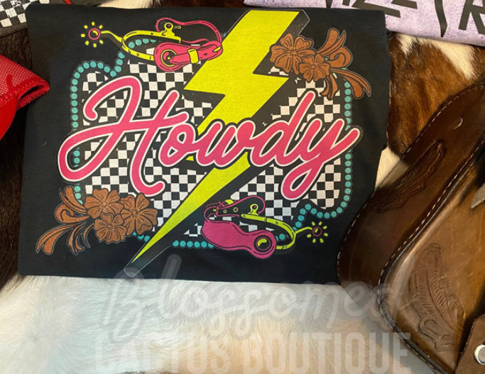 Neon Howdy Tee